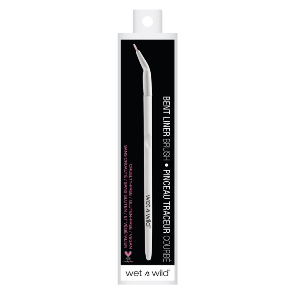 *3/15* NEW Wet N Wild Bent Ergonomic Handle Liner Brush Small Precision Detail